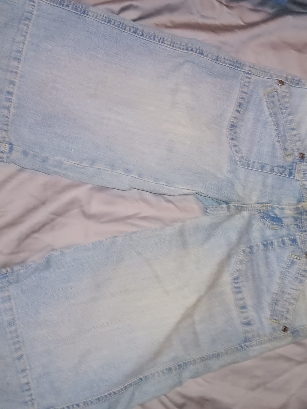 Light Wash Denim Culotte
